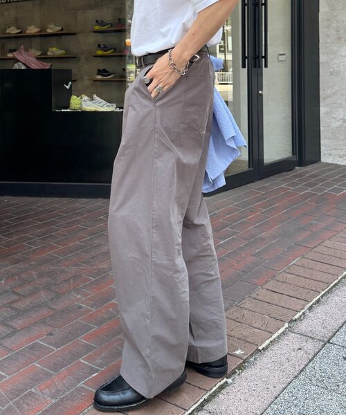 CIAOPANIC TYPY（チャオパニックティピー）の「【ユニセックス】エアリーストレッチワイドパンツ（スラックス・メンズ・ネイビー/ブラック/グレー・MEDIUM/LARGE）」の21枚目の写真