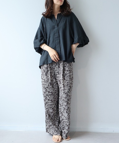 leswel(レスウェル)の「【M/L】ラグランスリーブハシゴレースブラウス(シャツ/ブラウス・レディース・チャコールグレー/クリーム/ブラウン・M/L)」の6枚目の写真