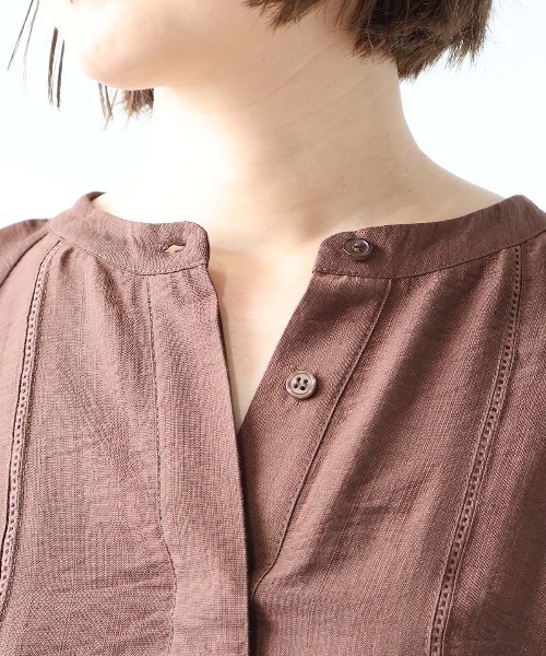 leswel(レスウェル)の「【M/L】ラグランスリーブハシゴレースブラウス(シャツ/ブラウス・レディース・チャコールグレー/クリーム/ブラウン・M/L)」の16枚目の写真