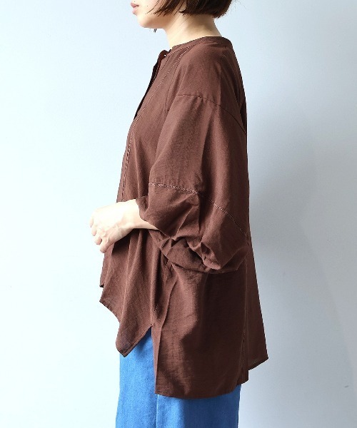 leswel(レスウェル)の「【M/L】ラグランスリーブハシゴレースブラウス(シャツ/ブラウス・レディース・チャコールグレー/クリーム/ブラウン・M/L)」の18枚目の写真