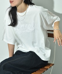 INTERPLANET | 発泡レースプリントＴ(Tシャツ/カットソー)