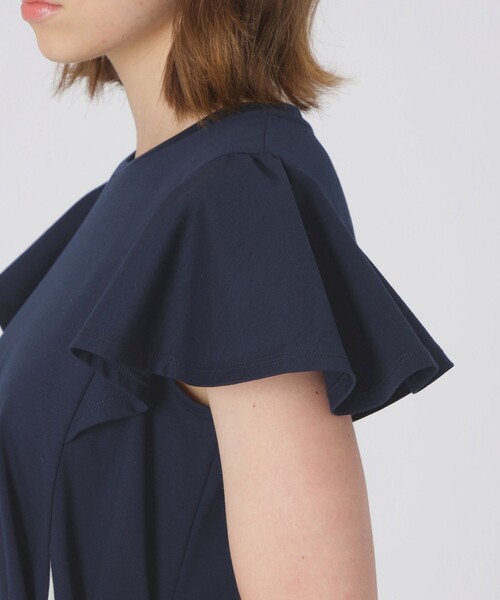 BLUE LABEL CRESTBRIDGE(ブルーレーベルクレストブリッジ)の「ラッフルスリーブドレス(ワンピース・レディース・ダークネイビー/ブラック・38/40/36)」の15枚目の写真