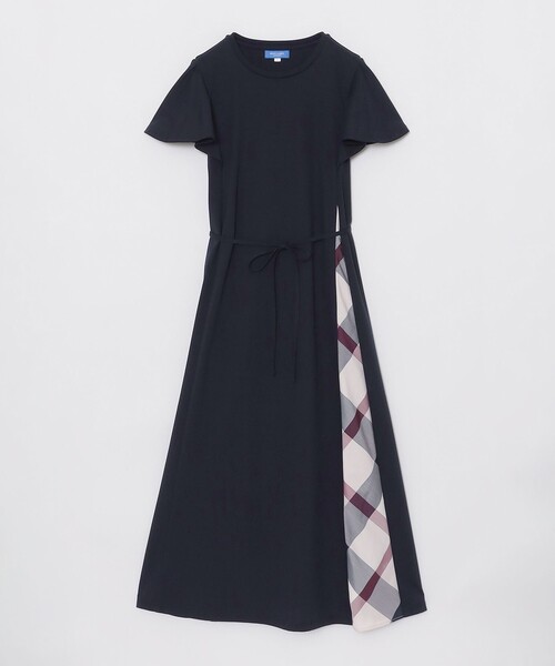 BLUE LABEL CRESTBRIDGE(ブルーレーベルクレストブリッジ)の「ラッフルスリーブドレス(ワンピース・レディース・ダークネイビー/ブラック・38/40/36)」の18枚目の写真