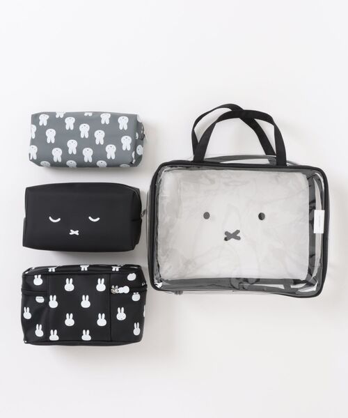 Miffy( ミッフィー)の「【miffy/ミッフィー】 トラベルポーチセット(ポーチ・レディース・ベージュ/ブラック・FREE)」の3枚目の写真