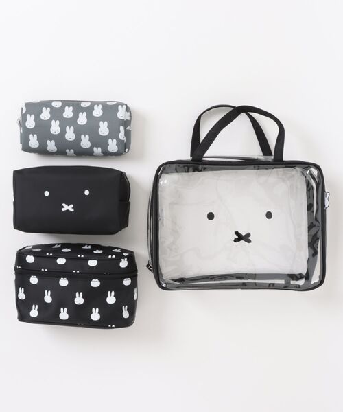Miffy( ミッフィー)の「【miffy/ミッフィー】 トラベルポーチセット(ポーチ・レディース・ベージュ/ブラック・FREE)」の10枚目の写真