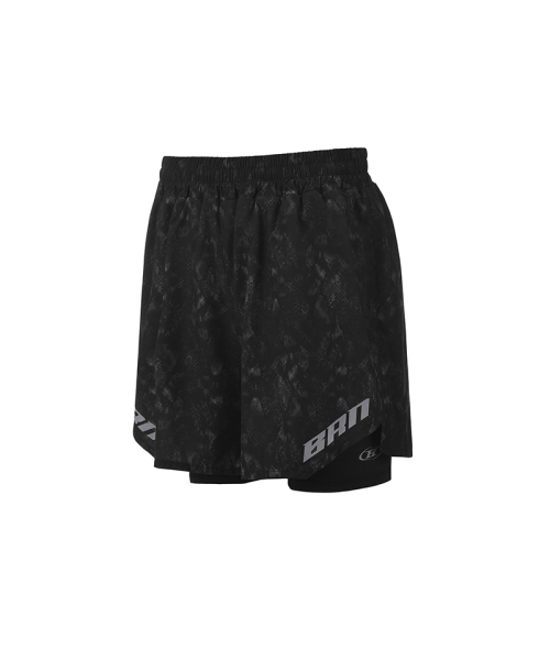 BORN TO WIN（ボーントゥウィン）の「BRN PYTHON PATTERN 2 IN 1 SHORTS [BLACK]（その他パンツ・メンズ・その他・3/2/1）」の2枚目の写真