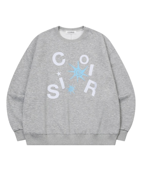 COIRIS(コイリス)の「ロアパズルロゴ スウェット 男女共用 (2カラー)(スウェット・レディース・グレー/チャコール・FREE)」の1枚目の写真