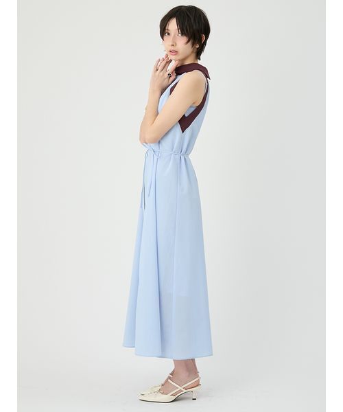 LILY BROWN(リリーブラウン)の「2wayカップインベアセットアメスリワンピース(ワンピース・レディース・ブラック/ベージュ/ブルー・F)」の7枚目の写真