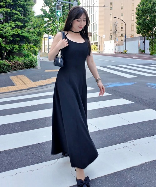 THEODORIC.dy(セオドリックディ)の「ノースリーブ パネルワンピース(美シルエット設計)(ワンピース・レディース・アイボリー/ブラック・FREE)」の4枚目の写真