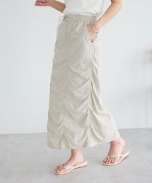 ナイロンギャザーIラインスカート