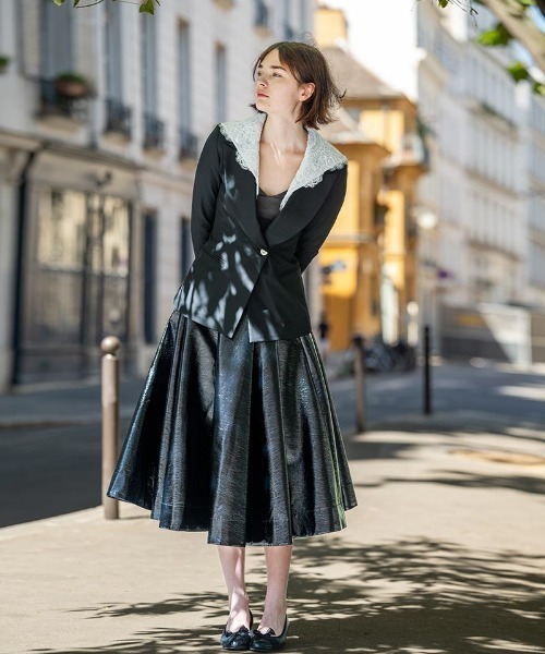 JENNE(ジェンヌ)の「2WAYクラシカルレースジャケット(その他アウター・レディース・ブラック/グレー・SMALL/LARGE/MEDIUM)」の11枚目の写真