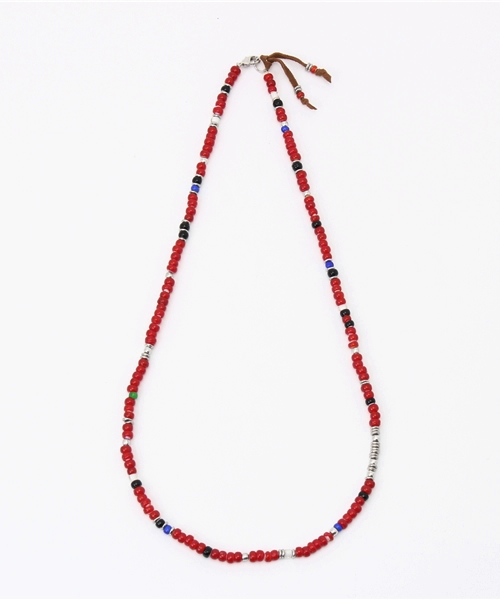 チャイハネ（チャイハネ）の「【チャイハネ】ジェイMEN'Sネックレス（ネックレス・メンズ・レッド/ターコイズブルー/ブラック・FREE）」の3枚目の写真