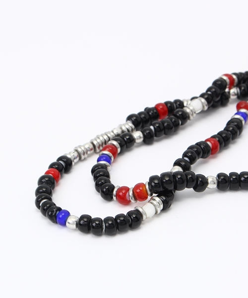 チャイハネ（チャイハネ）の「【チャイハネ】ジェイMEN'Sネックレス（ネックレス・メンズ・レッド/ターコイズブルー/ブラック・FREE）」の4枚目の写真