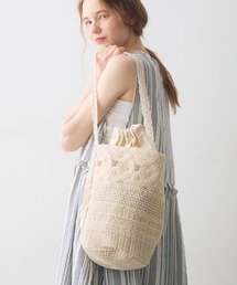 Crisp | crochet shoulder bucket bag / クロシェショルダーバケットバッグ(ショルダーバッグ)