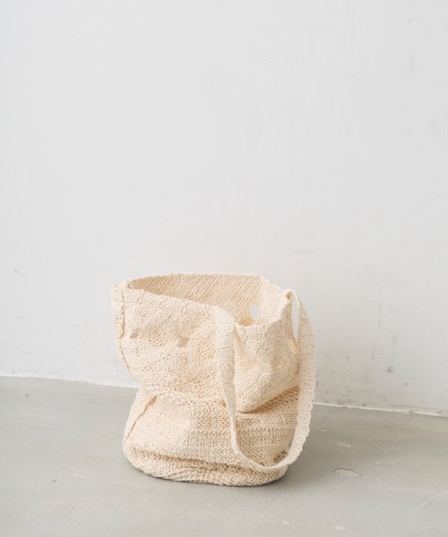 Crisp(クリスプ)の「crochet shoulder bucket bag / クロシェショルダーバケットバッグ(ショルダーバッグ・レディース・ナチュラル・FREE)」の8枚目の写真
