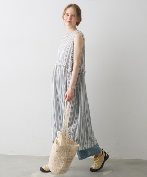 Crisp(クリスプ)の「crochet shoulder bucket bag / クロシェショルダーバケットバッグ(ショルダーバッグ・レディース・ナチュラル・FREE)」の3枚目の写真