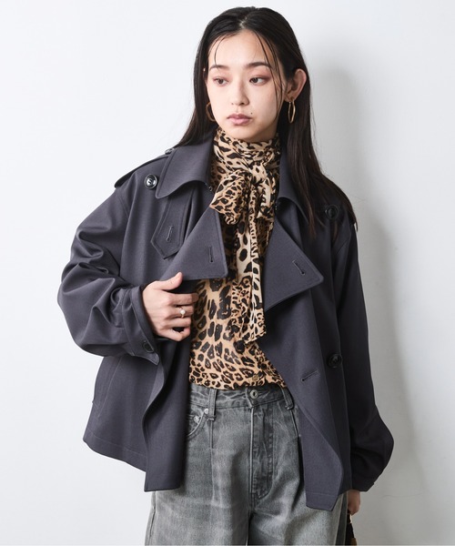 CHIC STYLE(シックスタイル)の「レオパードプリントリボンタイブラウス<大きいサイズ有>シックスタイル(シャツ/ブラウス・レディース・レオパード・M/LL/L/5L/4L/3L)」の14枚目の写真