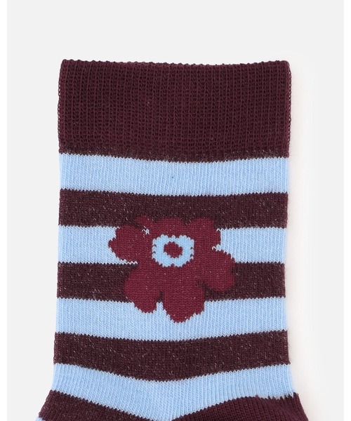 marimekko(マリメッコ)の「【Kids】Makeinen Tasaraita Uni /Socks(ソックス/靴下・キッズ・ブルー × パープル・31/25/28/22/19)」の3枚目の写真