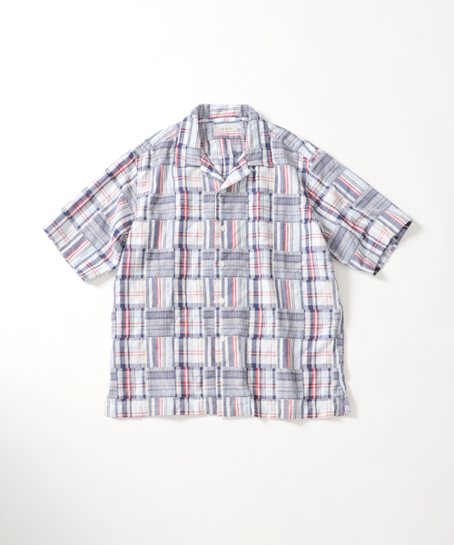 B.C STOCK(ベーセーストック)の「Garment wash Madras シャツ(シャツ/ブラウス・メンズ・ブルー系その他/ブラック・MEDIUM/LARGE)」の2枚目の写真