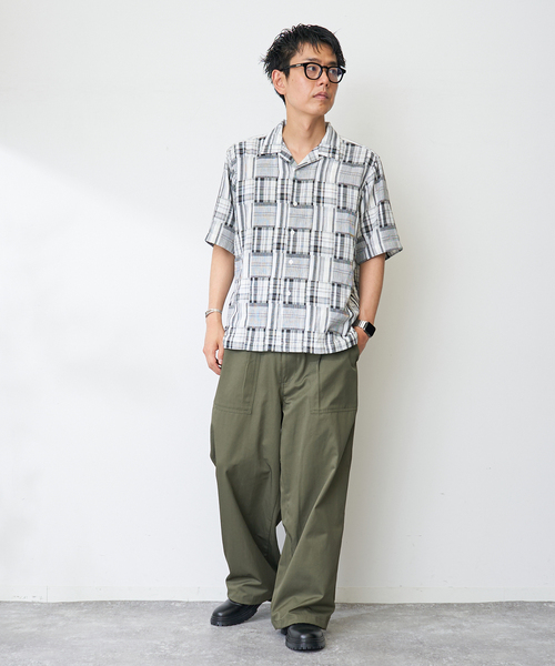 B.C STOCK(ベーセーストック)の「Garment wash Madras シャツ(シャツ/ブラウス・メンズ・ブルー系その他/ブラック・MEDIUM/LARGE)」の20枚目の写真