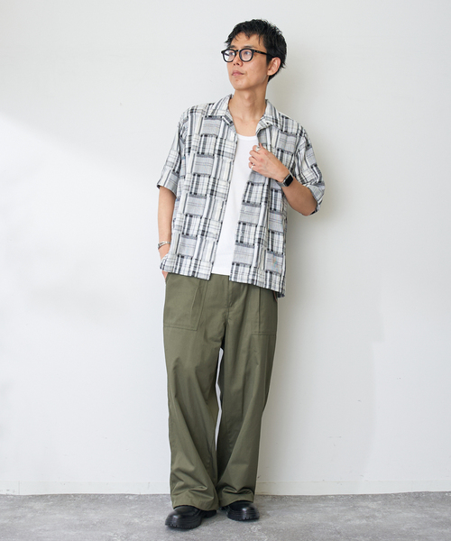 B.C STOCK(ベーセーストック)の「Garment wash Madras シャツ(シャツ/ブラウス・メンズ・ブルー系その他/ブラック・MEDIUM/LARGE)」の22枚目の写真