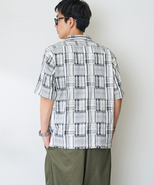 B.C STOCK(ベーセーストック)の「Garment wash Madras シャツ(シャツ/ブラウス・メンズ・ブルー系その他/ブラック・MEDIUM/LARGE)」の16枚目の写真