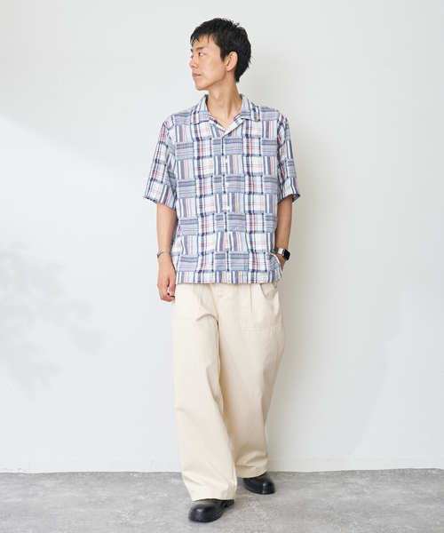 B.C STOCK(ベーセーストック)の「Garment wash Madras シャツ(シャツ/ブラウス・メンズ・ブルー系その他/ブラック・MEDIUM/LARGE)」の17枚目の写真