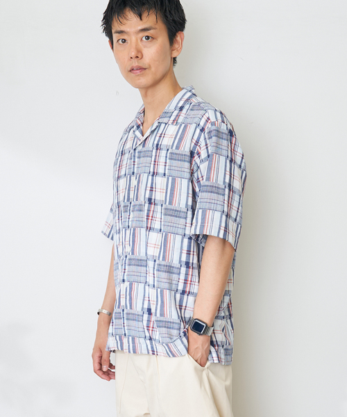 B.C STOCK(ベーセーストック)の「Garment wash Madras シャツ(シャツ/ブラウス・メンズ・ブルー系その他/ブラック・MEDIUM/LARGE)」の10枚目の写真