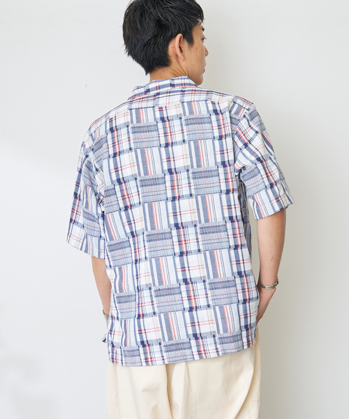 B.C STOCK(ベーセーストック)の「Garment wash Madras シャツ(シャツ/ブラウス・メンズ・ブルー系その他/ブラック・MEDIUM/LARGE)」の11枚目の写真