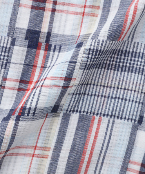 B.C STOCK(ベーセーストック)の「Garment wash Madras シャツ(シャツ/ブラウス・メンズ・ブルー系その他/ブラック・MEDIUM/LARGE)」の7枚目の写真
