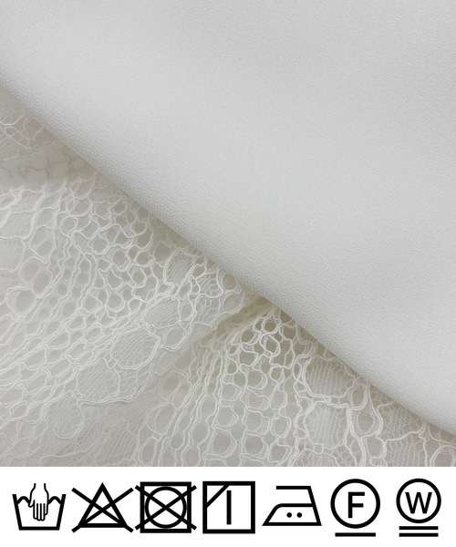 PICCIN PERLA(ピッチンペルラ)の「レースペプラムブラウス(シャツ/ブラウス・レディース・オフホワイト/ブラック・M)」の18枚目の写真