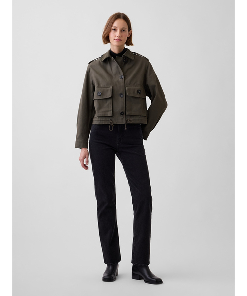 GAP(ギャップ)の「キャンバス クロップド ユーティリティ ジャケット(その他アウター・レディース・その他・S/XS/XXS/M/L)」の2枚目の写真