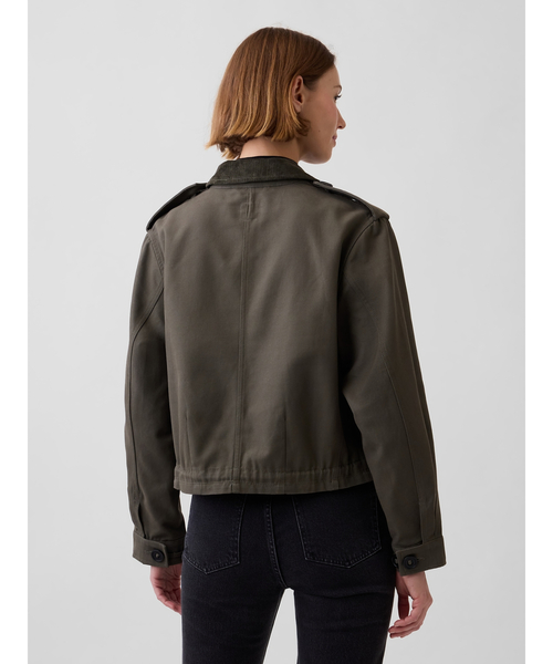 GAP(ギャップ)の「キャンバス クロップド ユーティリティ ジャケット(その他アウター・レディース・その他・S/XS/XXS/M/L)」の3枚目の写真