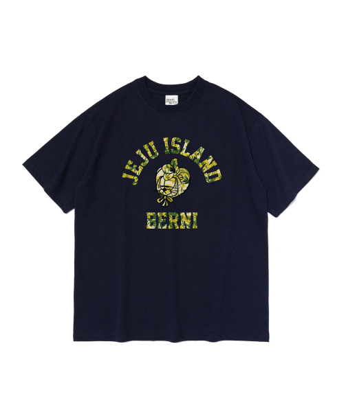 BERNI(ベルニ)の「ジェジュエンブレムグラフィック半袖Tシャツ(ネイビー)(Tシャツ/カットソー・レディース・その他・SMALL/MEDIUM/LARGE/X-LARGE/2XL)」の1枚目の写真