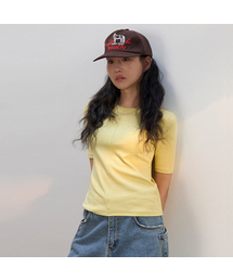 ロニースリムツーウェイTシャツ（チャコールネイビー）