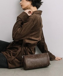 【BEAURE】スタッズレザー ロールショルダーバッグ B-26338