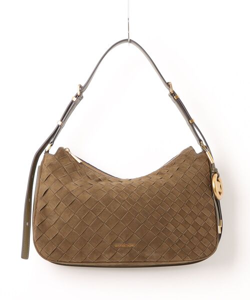 MICHAEL KORS(マイケルコース)の「NOLITA トップジップ コンバーチブル ショルダー ミディアム(ショルダーバッグ・レディース・グリーン系・FREE)」の5枚目の写真