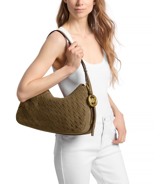 MICHAEL KORS(マイケルコース)の「NOLITA トップジップ コンバーチブル ショルダー ミディアム(ショルダーバッグ・レディース・グリーン系・FREE)」の2枚目の写真