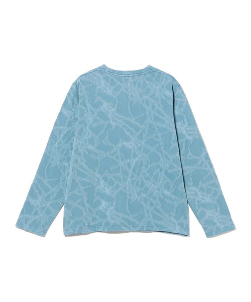 BEAMS(ビームス)の「ライトニング ジャカード ロングスリーブ Tシャツ(Tシャツ/カットソー・メンズ・グレー/ブルー・S/M/L/XL)」の6枚目の写真