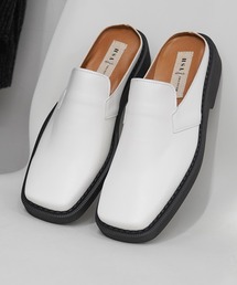 ボリュームアップ スクエアミュールサンダル / Volume Up Square Mule Sandals