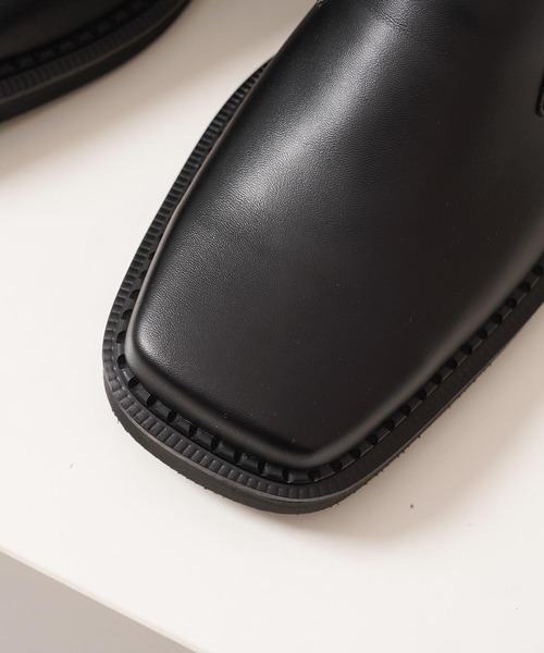 1111clothing(ワンフォークロージング)の「ボリュームアップ スクエアミュールサンダル / Volume Up Square Mule Sandals(サンダル・メンズ・ホワイト/ブラック・26cm/27cm/28cm)」の16枚目の写真
