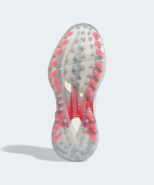 adidas（アディダス）の「ウィメンズ アディゼロ ゼッドジー 25 ボア【adidas Golf/アディダスゴルフ】（スニーカー・レディース・ホワイト×レッド・22.5cm/23.5cm/24.5cm/25.5cm/23.0cm/24.0cm/25.0cm/26.0cm/22.0cm）」の3枚目の写真