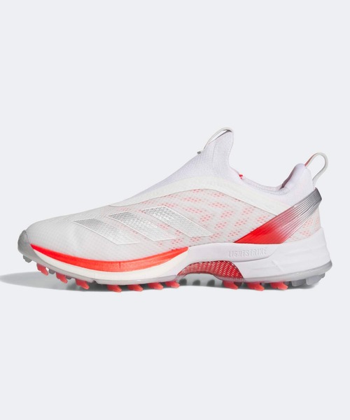adidas（アディダス）の「ウィメンズ アディゼロ ゼッドジー 25 ボア【adidas Golf/アディダスゴルフ】（スニーカー・レディース・ホワイト×レッド・22.5cm/23.5cm/24.5cm/25.5cm/23.0cm/24.0cm/25.0cm/26.0cm/22.0cm）」の6枚目の写真