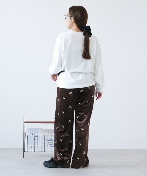 reca(レカ)の「小花柄刺繍ベロアパンツ(その他パンツ・レディース・ブラウン・FREE)」の12枚目の写真