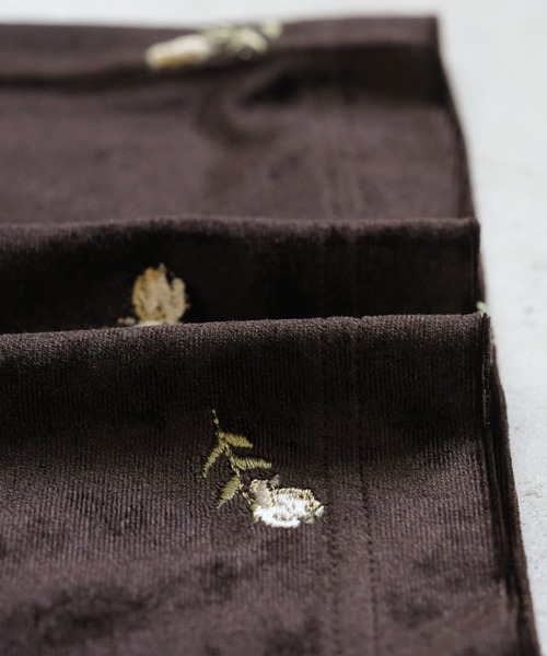 reca(レカ)の「小花柄刺繍ベロアパンツ(その他パンツ・レディース・ブラウン・FREE)」の18枚目の写真