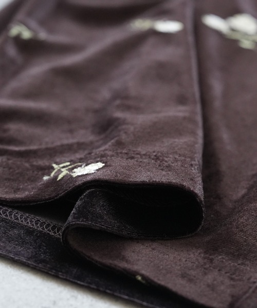 reca(レカ)の「小花柄刺繍ベロアパンツ(その他パンツ・レディース・ブラウン・FREE)」の21枚目の写真