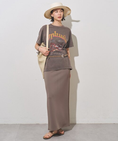 Whim Gazette(ウィムガゼット)の「夜景Tシャツ(Tシャツ/カットソー・レディース・チャコールグレー/ベージュ・FREE)」の22枚目の写真