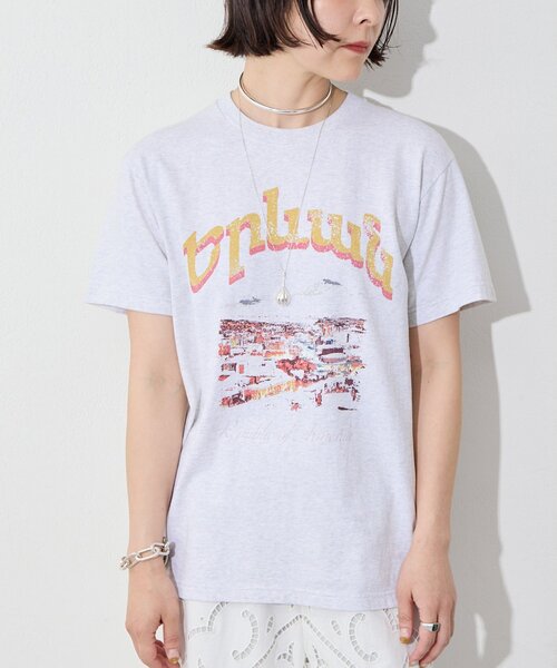 Whim Gazette(ウィムガゼット)の「夜景Tシャツ(Tシャツ/カットソー・レディース・チャコールグレー/ベージュ・FREE)」の12枚目の写真