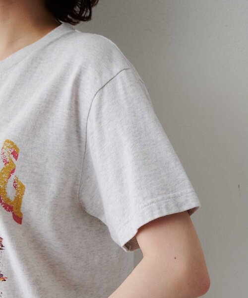 Whim Gazette(ウィムガゼット)の「夜景Tシャツ(Tシャツ/カットソー・レディース・チャコールグレー/ベージュ・FREE)」の6枚目の写真