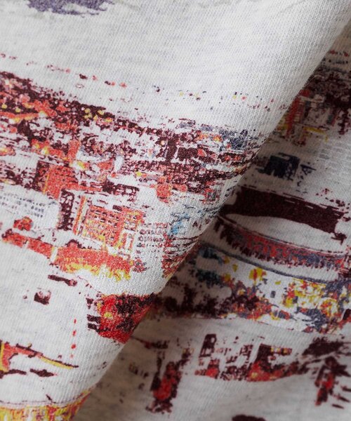 Whim Gazette(ウィムガゼット)の「夜景Tシャツ(Tシャツ/カットソー・レディース・チャコールグレー/ベージュ・FREE)」の4枚目の写真